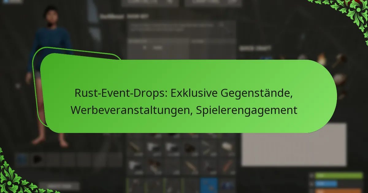 Rust-Event-Drops: Exklusive Gegenstände, Werbeveranstaltungen, Spielerengagement