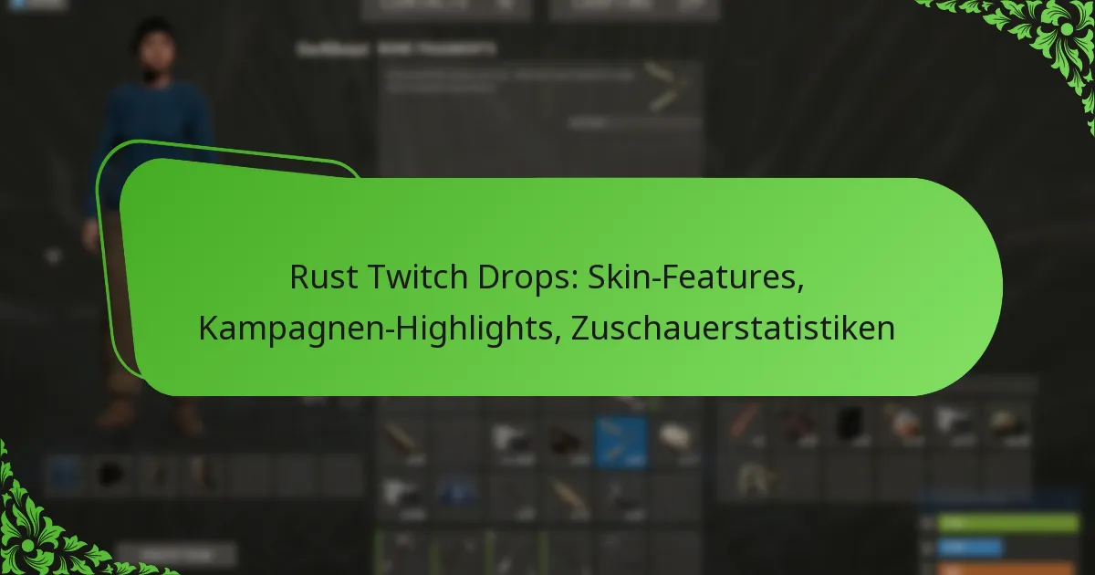 Rust Twitch Drops: Skin-Features, Kampagnen-Highlights, Zuschauerstatistiken