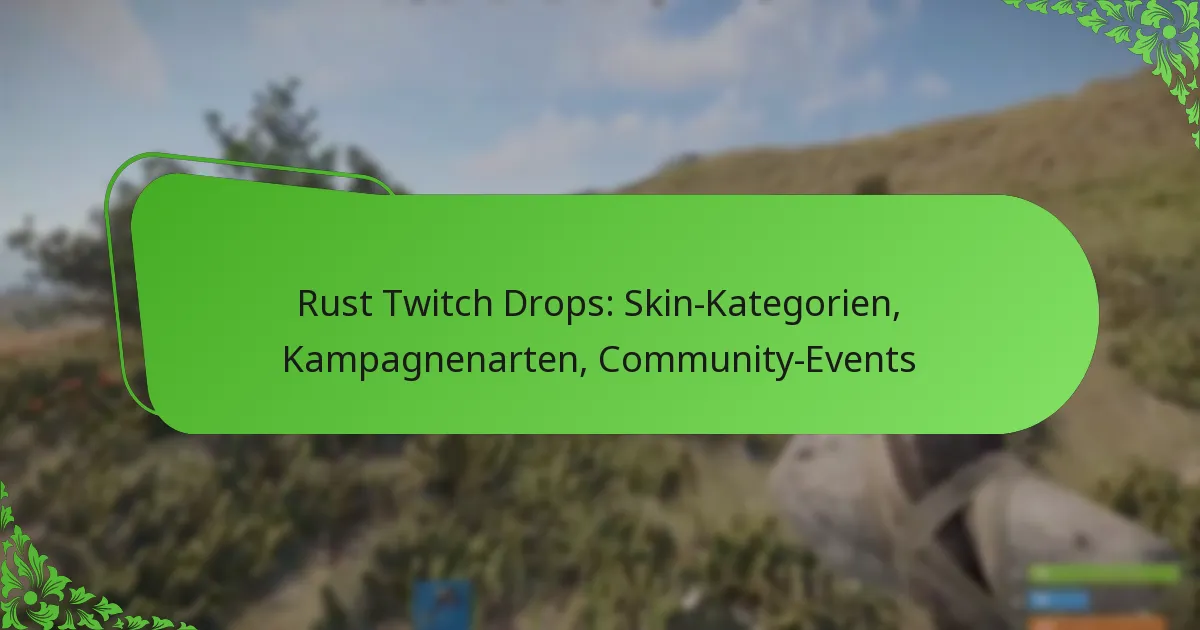 Rust Twitch Drops: Skin-Kategorien, Kampagnenarten, Community-Events