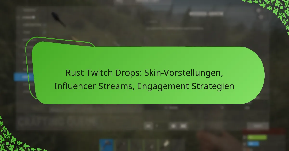Rust Twitch Drops: Skin-Vorstellungen, Influencer-Streams, Engagement-Strategien